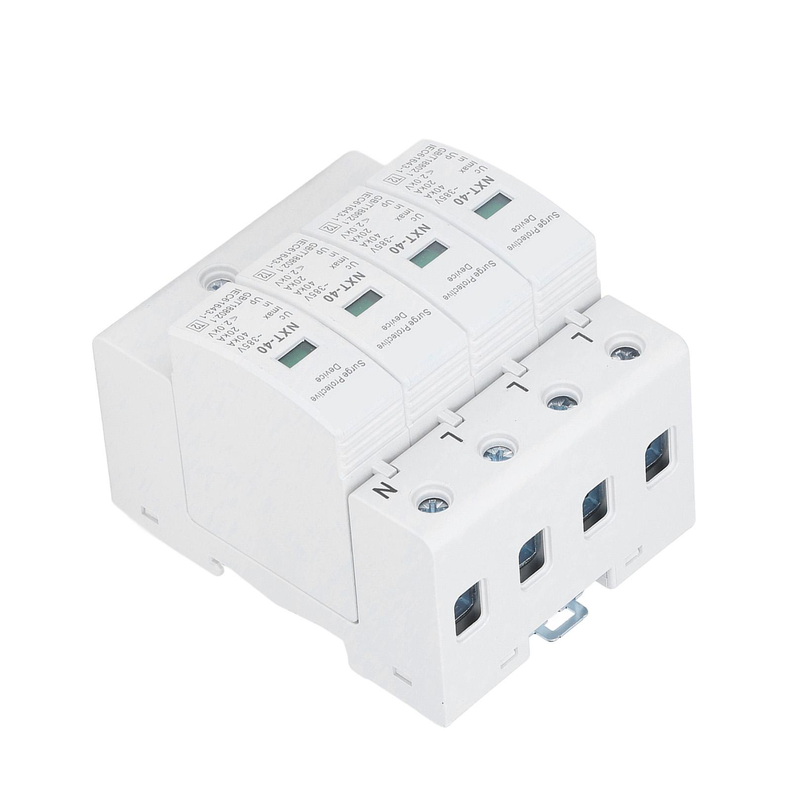

Surge Protective Arrester Device Pa66 Low Voltage House Surges Protector 4P 40KA 230 400V