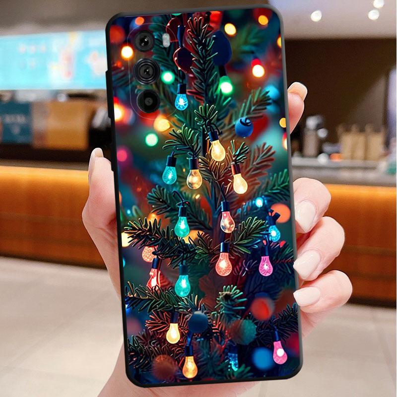 Christmas Art Phone Case For Motorola Edge 50 40 Pro 60 50 40 30 Ultra Neo Fusion Moto G Play G Stylus G Power G