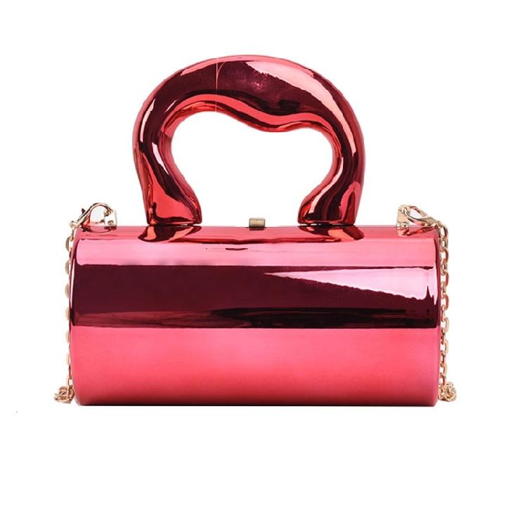 Contemporary Acrylic Cylinder Handbag Perfect for ShoppingTraveling and Dating