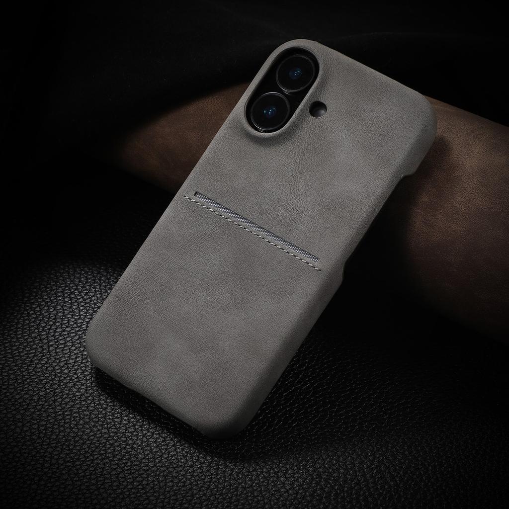 Suitable for Apple 16 Promax Skinfeeling Sheepskin Phone Case Card Apple 15 Advanced Anti Drop Magnetic Protective Case