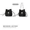 Handheld Jacquard Cloth Bucket Bag Chinese Style Drawstring High-end Women's Handbag Fashionable Small Shoulder