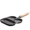 Lìláng Cast Iron 3-Hole Egg Frying Pan Set
