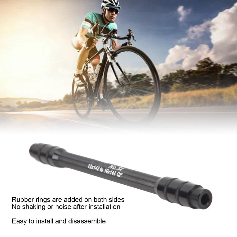 12mm to 10mm Thru Axle Skewer Black Bike Hub Conversion Durable Axle Conversion Wheel Upgrades