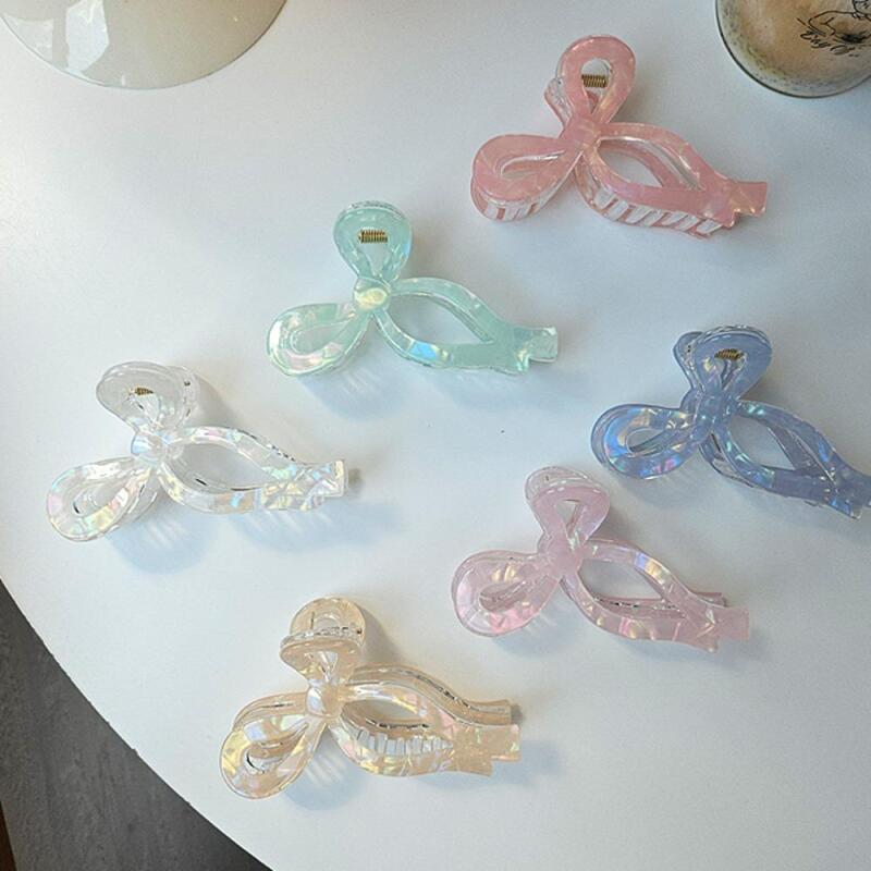 Women s Colorful 6-Color Butterfly Big Size Hair Clip A31632_Baby Pink