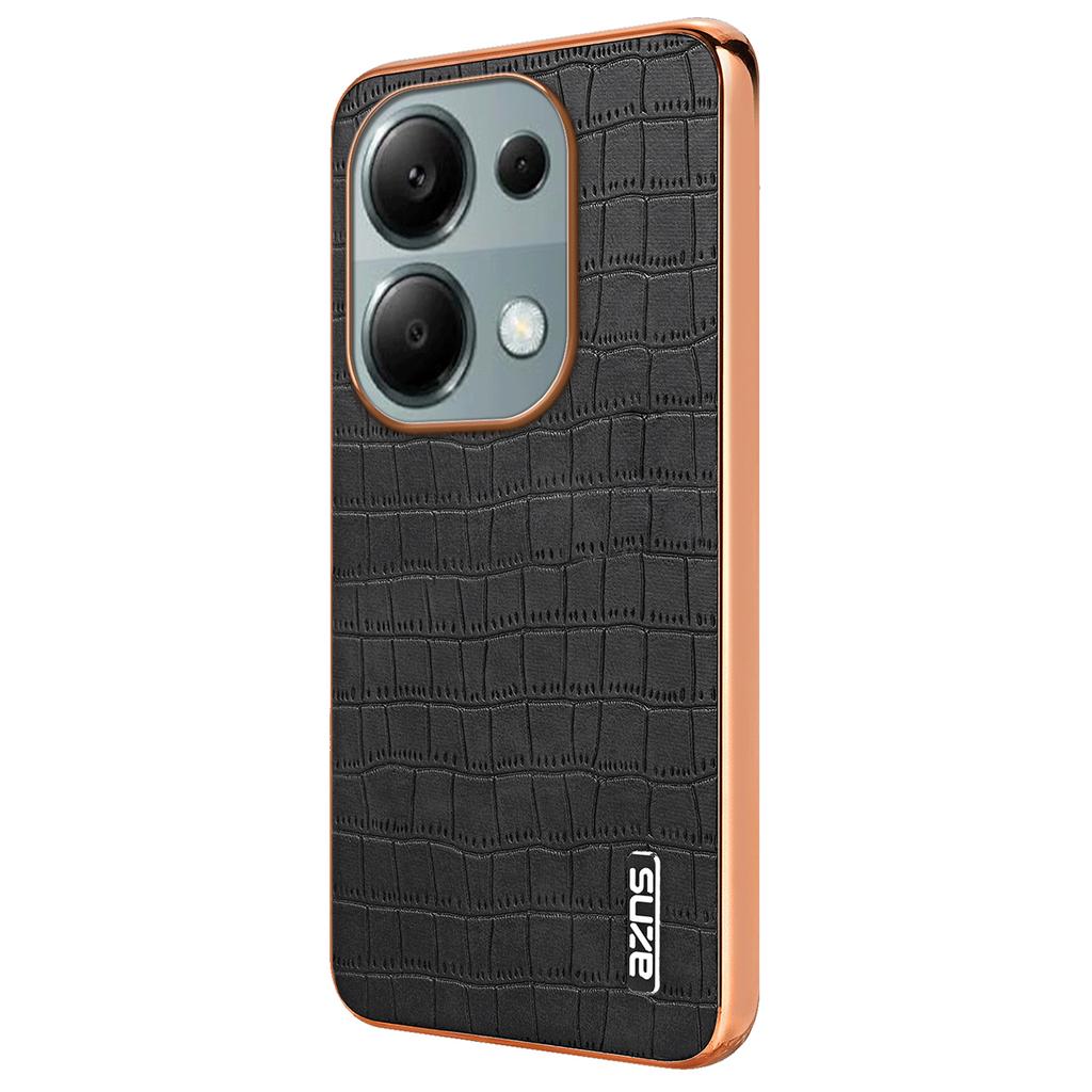 For Xiaomi Redmi Note 13 Pro 4G/Poco M6 Pro 4G Case Shockproof PU+TPU Electroplated Phone Cover