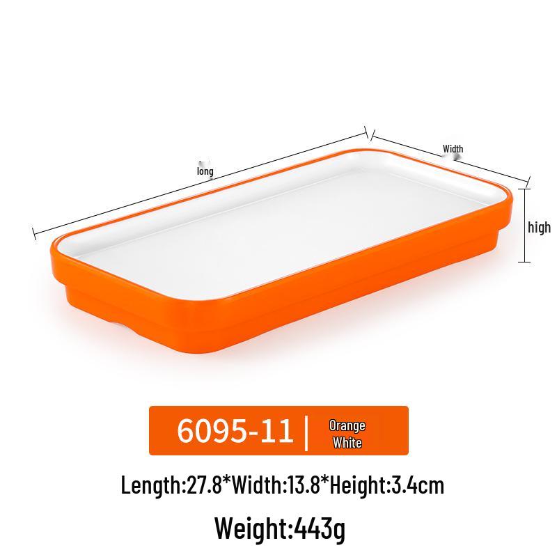 Melamine Rectangular Plastic Tray for Hot Pot & Sushi