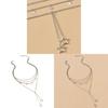 Starshaped Multilayer Chain Necklace With Silver Electroplated Finish For Women