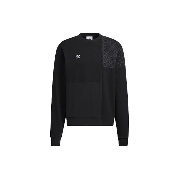 adidas originals CNY Limited Pattern Printing Sports Round Neck Pullover Black Unisex HC0565 XL