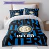 Inter Milan Pattern Bedding Home Decoration Birthday Gift ( 1 Duvet Cover + 2 Pillowcase, Without Core),fan Merchandise.