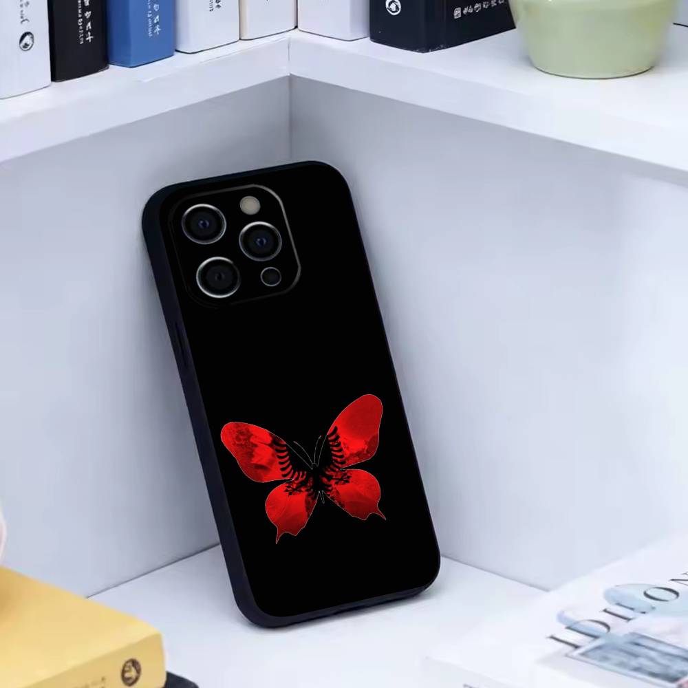 Illyrian Albania Logo Eagle Phone Case For iPhone 17, 16,15,14,13,12,11 Plus,Pro Max, Others Soft Black Cover iPhone11PROMAX