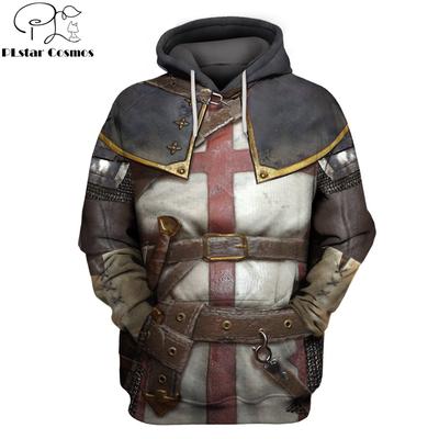 Fashion Hoodies Knights Templar 3D Printed Hoodie Sweatshirt Men/Women Casual Streetwear Sudadera Hombre
