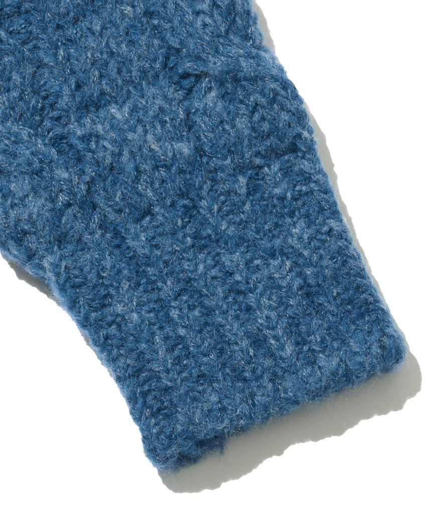 OTHERFITS Alpaca Henley Neck Knit (Navy)