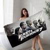 F-Fast And Furious Classic Vintage Microfiber Printed Beach Mountain Climbing Yoga Beach Swimming Running Absorbent Soft Towel