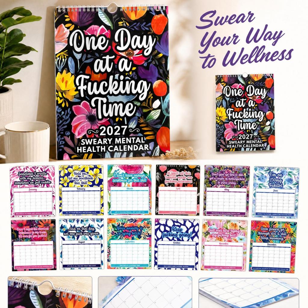 2027 Funny Adult Swear Monthly Calendar with for Daily Humor