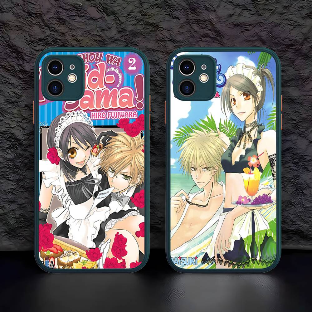 Kaichou Wa Maid-Sama Pour IPhone 15 16 Pro Max 11 12 13 14 XS XR X Plus 16E Coque de Téléphone Mate Translucide