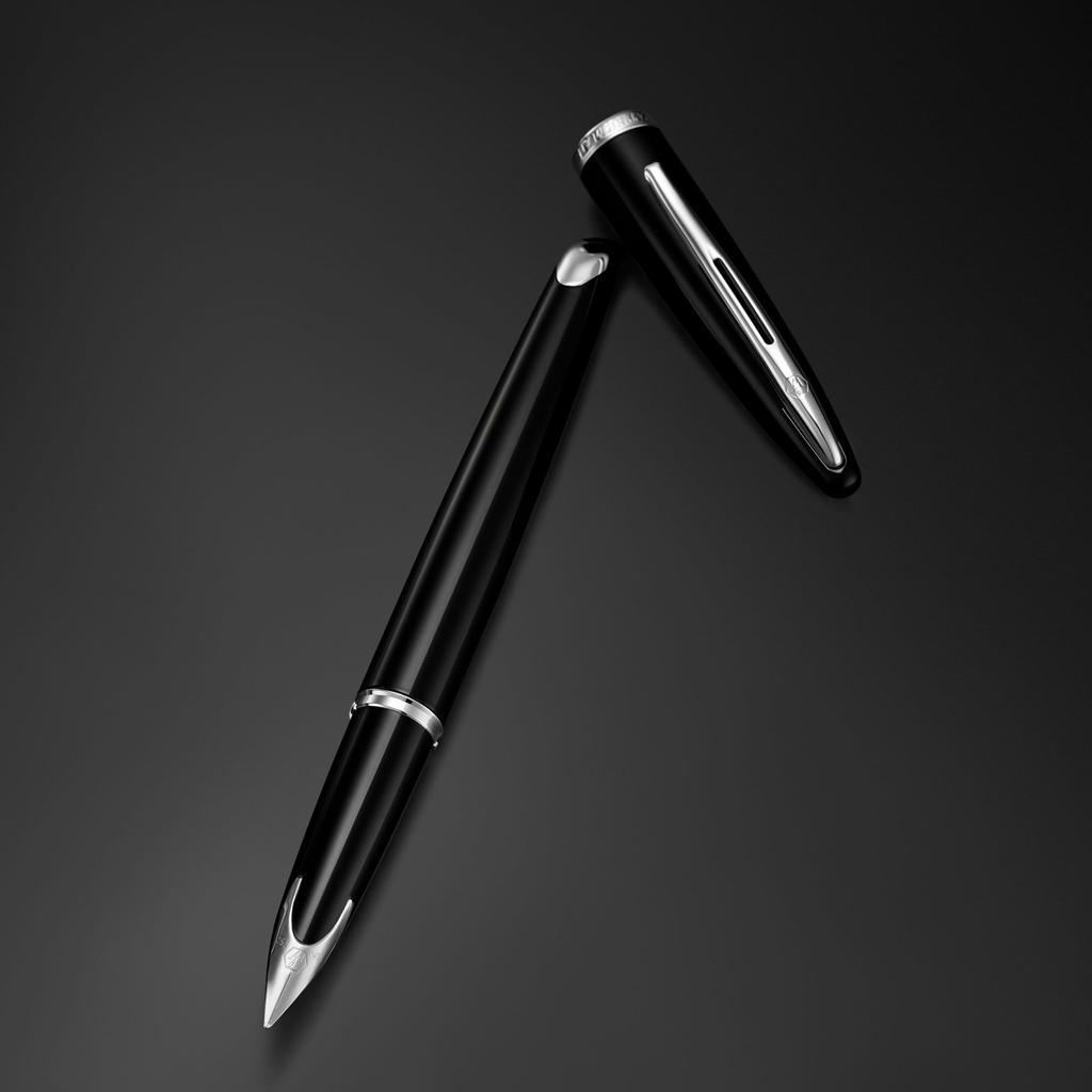 Waterman Carene Black Sea ST Fountain Pen, Fine Nib with 18K Gold Nib, Luxury Writing Pen with Gift Box S0293970