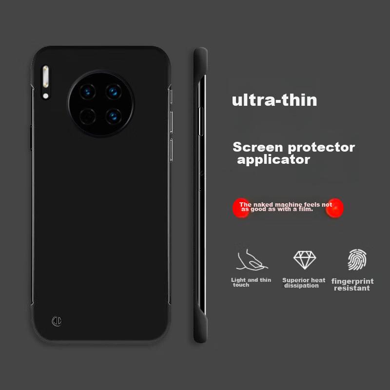 POZZO Ultra-Thin Matte Case for Huawei Mate 30/30E, Borderless with Heat Dissipation, Shockproof, Simple And Trendy Design Night Sky Black]