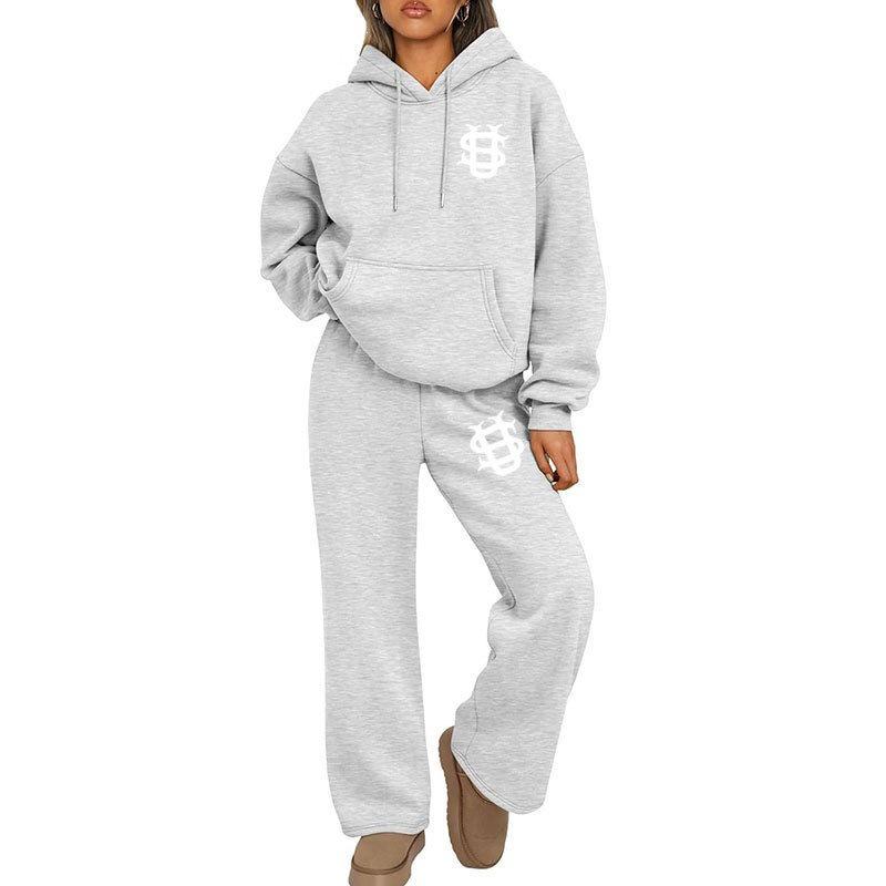 Unisex Trendy set mikiny a tepláků Y2K - Euro-americký Streetwear styl