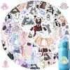 63-Piece Clothing Design Doodle Stickers for Skirts & Outfits