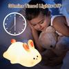 Rechargeable Rabbit Silicone Night Light Tap Control Bedside Decor Light  Children Toy