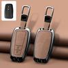 Zinc Alloy Leather Car Key Cover Housing Key Fob For Toyota Prius Camry Corolla C-Hr Chr Rav4 Land Cruiser Prado Key Fob