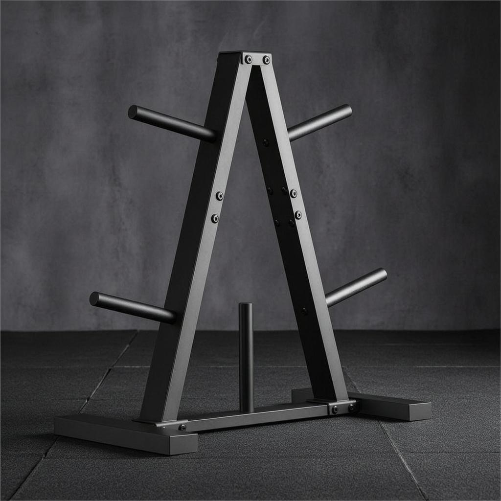 Triangular Plate Storage areaSaving Weight Rack Long-Lasting for Home Gym
