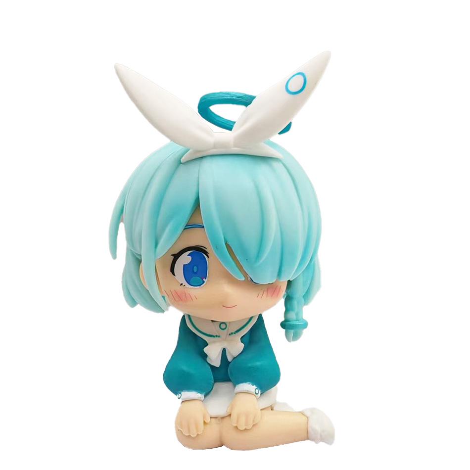 10CM New Blue Archive Plana Anime Action Figure Peripheral Collectible Models Decorative Decorations Children Kawaii Gift Poseable Articulated Scale