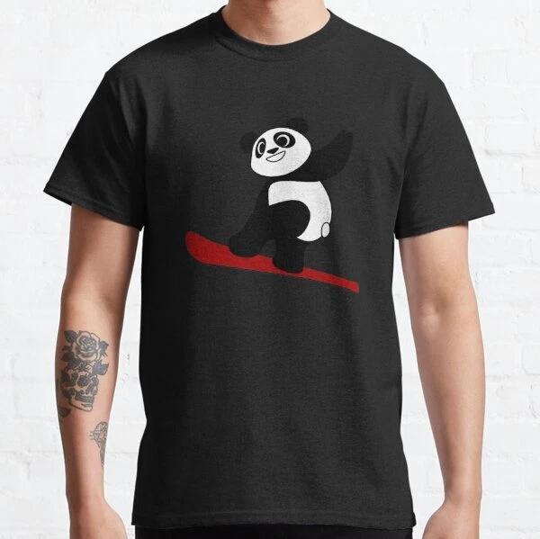 Skateboarding Panda Best Gift Classic T-Shirt S-3XL S