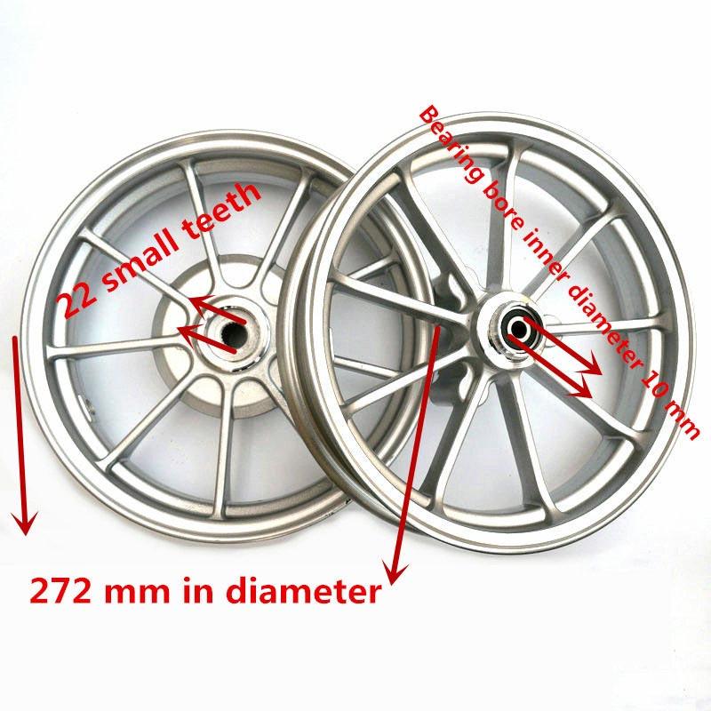 Motorcycle Modified Aluminum Alloy Front Back Wheels Rim Disc Brake For DIO18/28 ZX34/35/38/56 Z4 Motorcycle Wheel