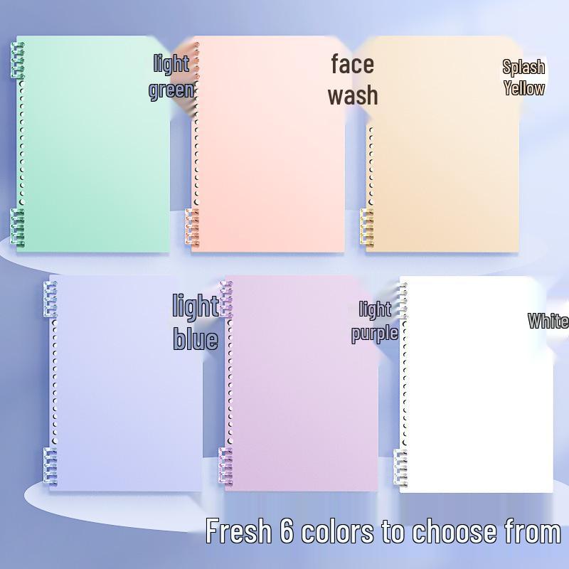 Morandi B5 ručně přívětivý kroužkový zápisník A4 s odnímatelnou spirálou pro studenty a deník A5