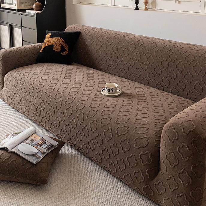 

New All Season All in One Anti Cat Scratch Sofa Cover with Simple Jacquard Velvet 90-140cm