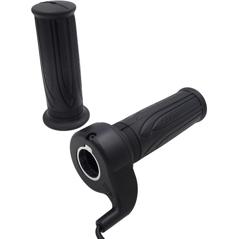 ABBP-E-Bike 20X Full Twist Throttle Grip, 12V-72V Electric Bike Accelerator With 3-Pin Waterproof Connector Motor Scooter Motorc