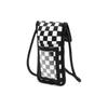 Vans Geantă de umăr/crossbody din poliester pentru telefon mobil, unisex, șah alb-negru Vans VN0A4S71705