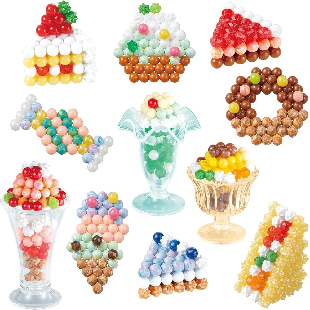 EPOCH Aquabeads Parfait and Sweets Accessory Set ST Mark Certified for Ages 6 and Up Toy Making Kit