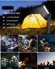 USB Rechargeable Camping LED Flashlight Work Light with Magnet and Hook Waterproof 5 Lighting Modes Suitable for Night Work Lamp