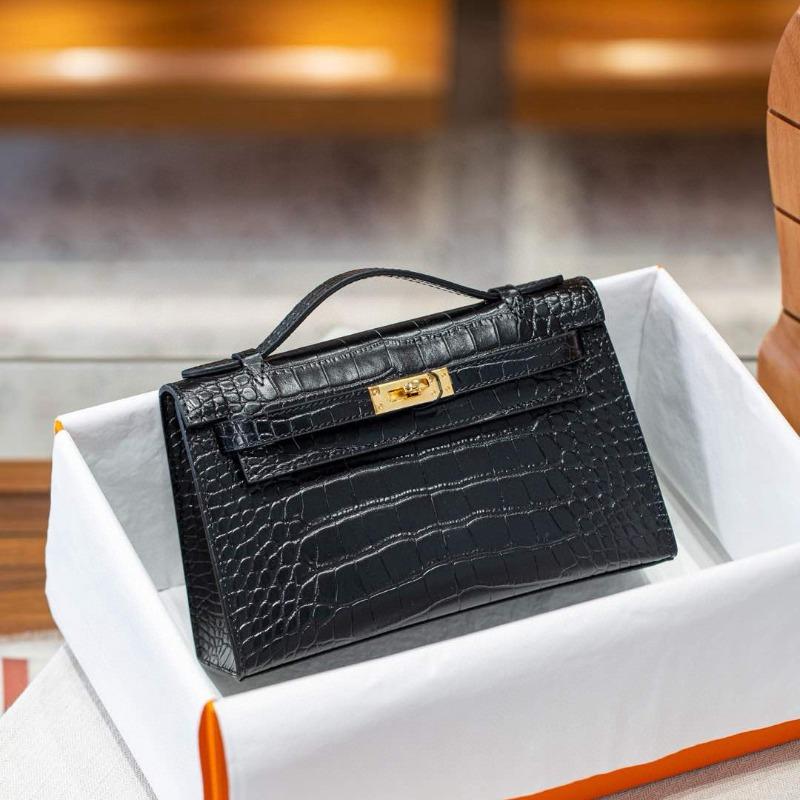 Palmenmuster Kelly Bag neue Ledertasche Damenmode Schulter Crossbody tragbar kleine quadratische Tasche