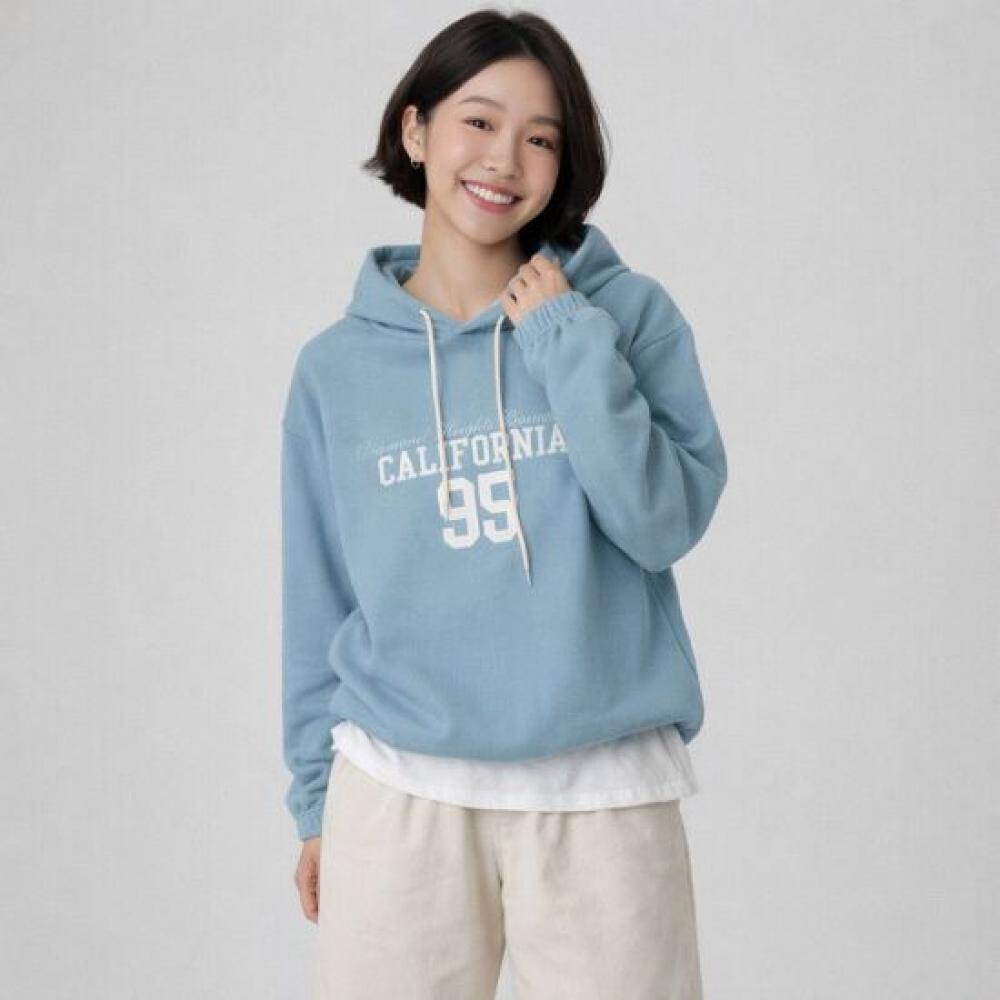 Mizqz Daily California Lettering Overfit Hoodie