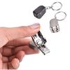 Car Key Decor Mini Nail Clipper Keychain Stainless Steel Fingernail Clipper Mini Nail File  Unisex