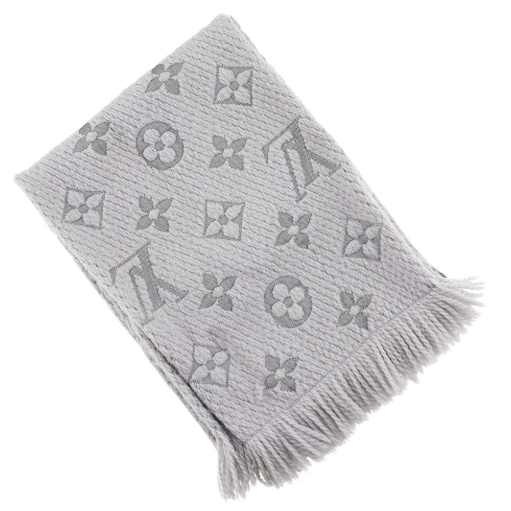 Louis Vuitton Escharp Logomania Muffler Scarf M74742 Wool Unisex Used