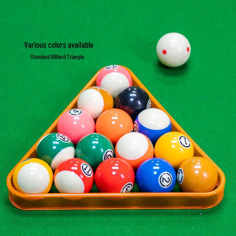 Černý PVC trojúhelník na kulečníkové koule pro standardní pool 8-ball