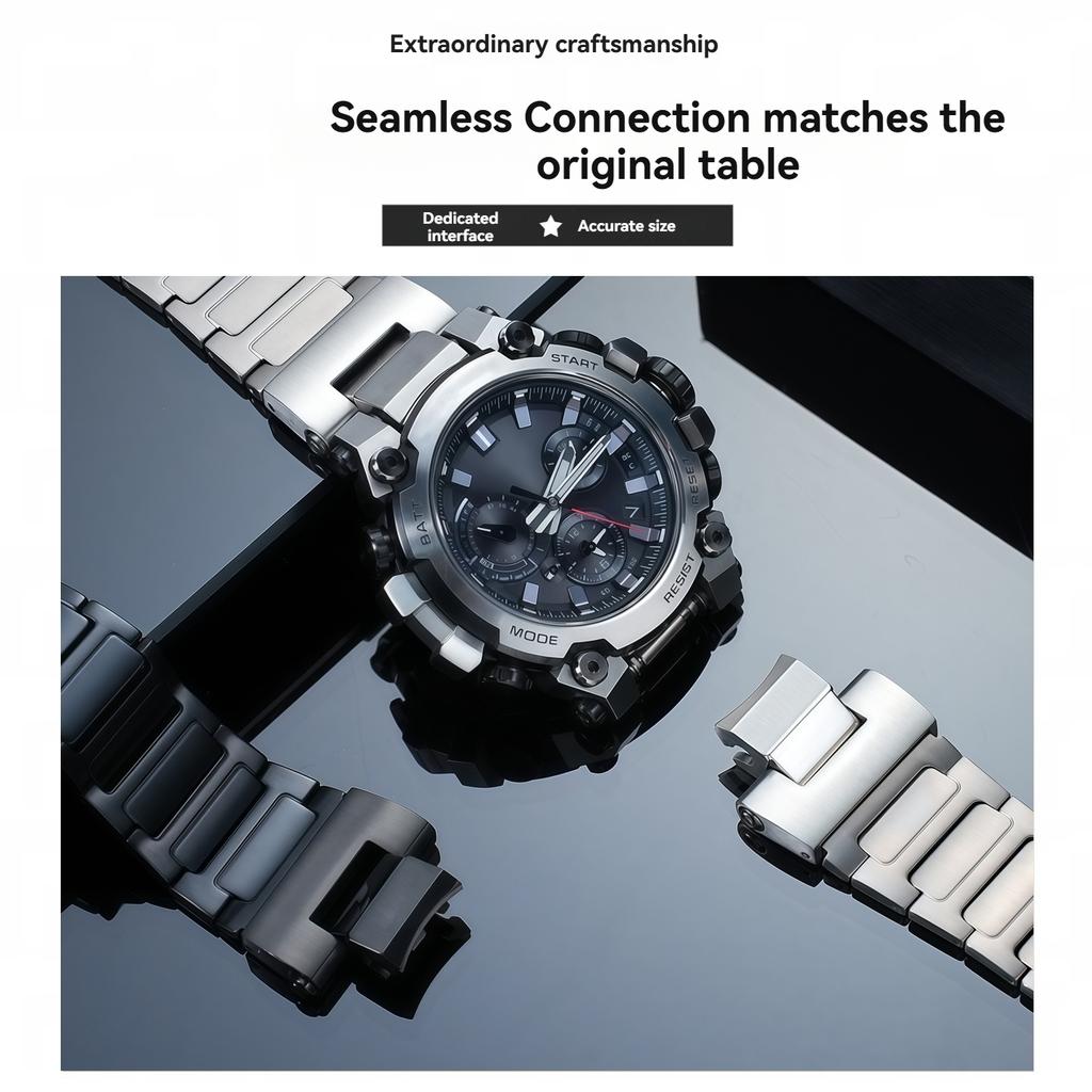Modified Quick Release Titanium alloy strap For Casio G-SHOCK 5672 MTG-B3000 solid Titanium metal Watchband Bracelet Accessories