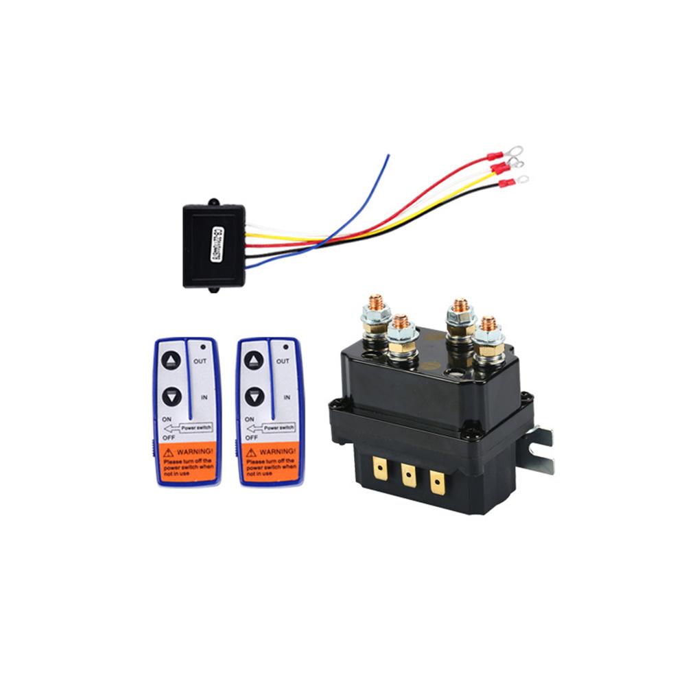 12V 250A Winch Solenoid Relay Contactor+2pcs Wireless Winch Remote Control Kit For Truck Jeep ATV SUV 5000-7000lbs...