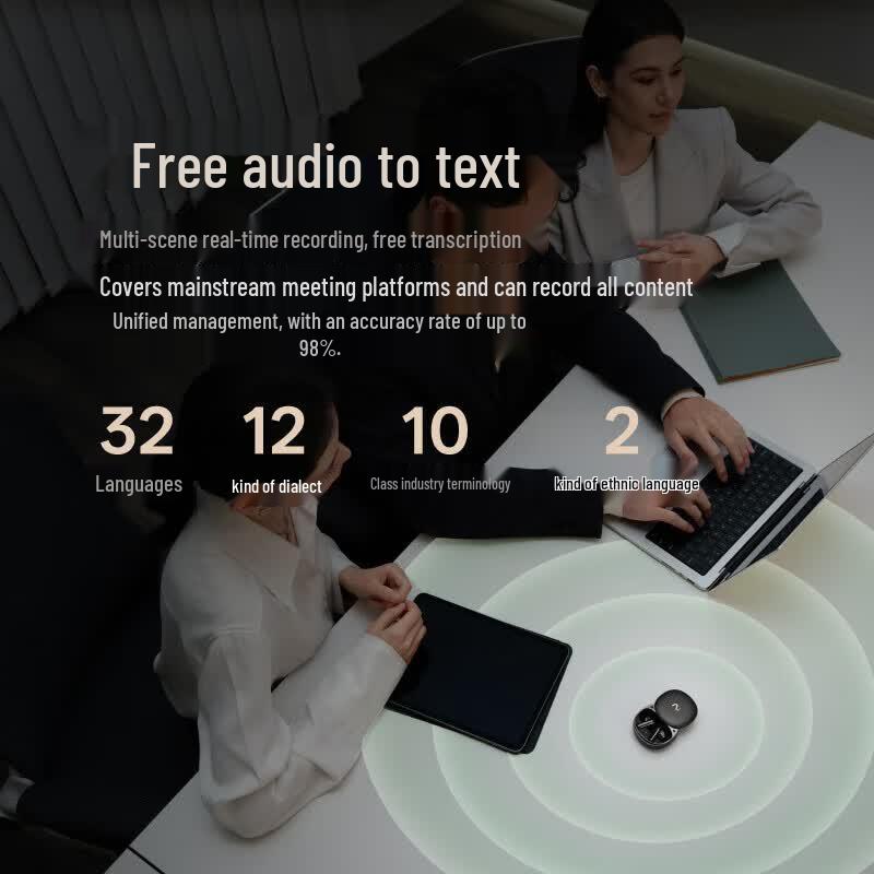 iFLYTEK AI Conference Noise Cancelling Wireless Bluetooth Earbuds Pro 3