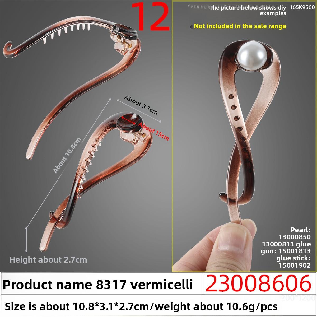 

Twist The Hair Clip At The Back of The Head A Versatile Hair Accessoryand A Hair Clip 23008606#