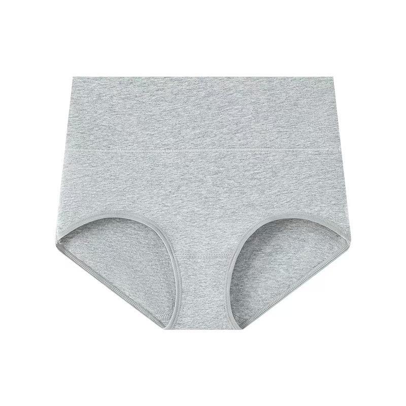 Women's High-Waisted Seamless Butt-Lifting Tummy-Control Cotton Underwear - Morandi Colors, Large Size Triangle Shorts