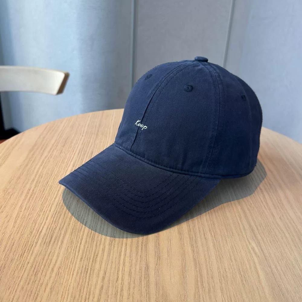 Spring New Simple Keep Baseball Cap Unisex Pure Cotton Breathable Versatile Travel Face-Enhancing Baseball Cap