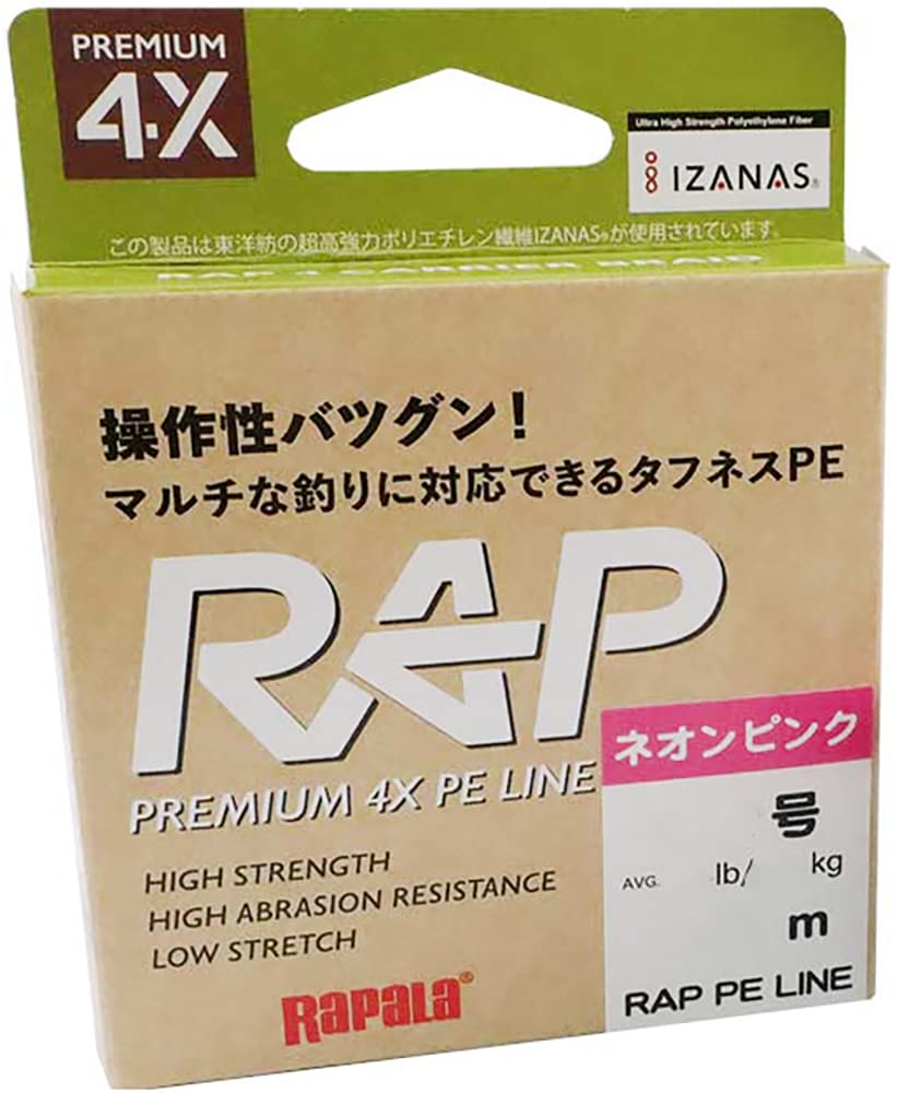 Rapala Rap Line PE 150m 1.0 Neon Pink RAP150PE10NP