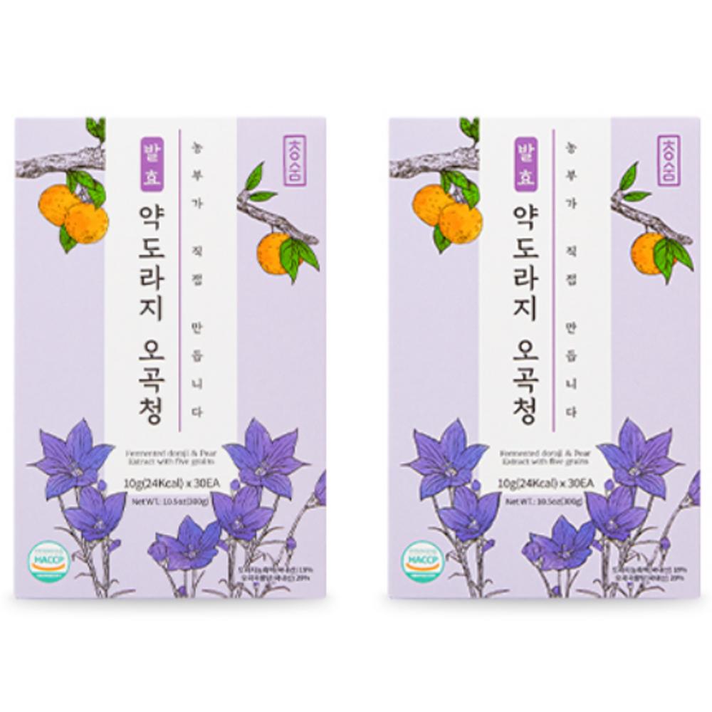 Cheongsum Fermented Medicinal Balloon Flower Root Five-Grain Syrup Stick Type 10g 60 Packets