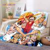 Anime One Piece Bedruckte Decke Flanelldecke Bettüberwurf Weiche Cartoon-Tier Bedruckte Tagesdecke Tagesdecke Sofadecke