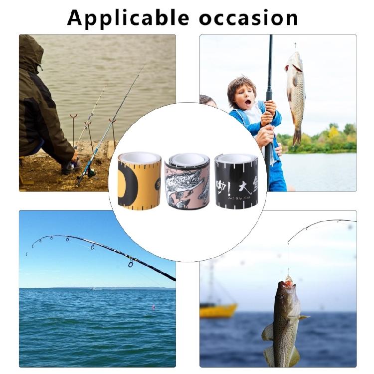 Foldable Fishing Measurement Tape Waterproof Fish Measuring Ruler Sticker Decals Tape Fish Ruler Sticker Easy to Use